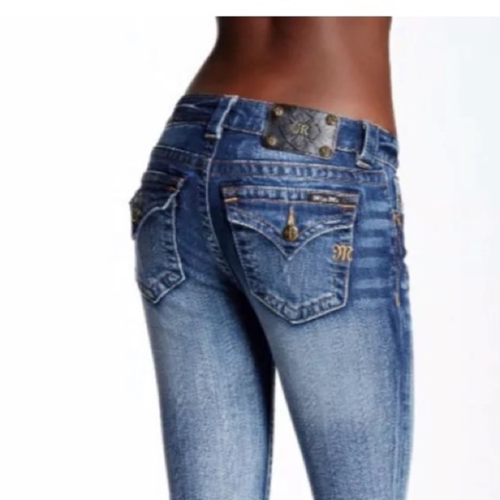 Miss Me Distressed Bootcut Mid Rise Jeans NWT
